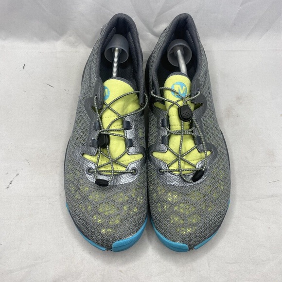 Merrell All Out Shine Trail Running Shoes Barefoot Black Blue J06332 Womens 9M - Picture 4 of 8